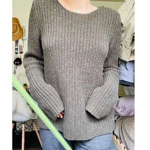 Chunky knitted sweater